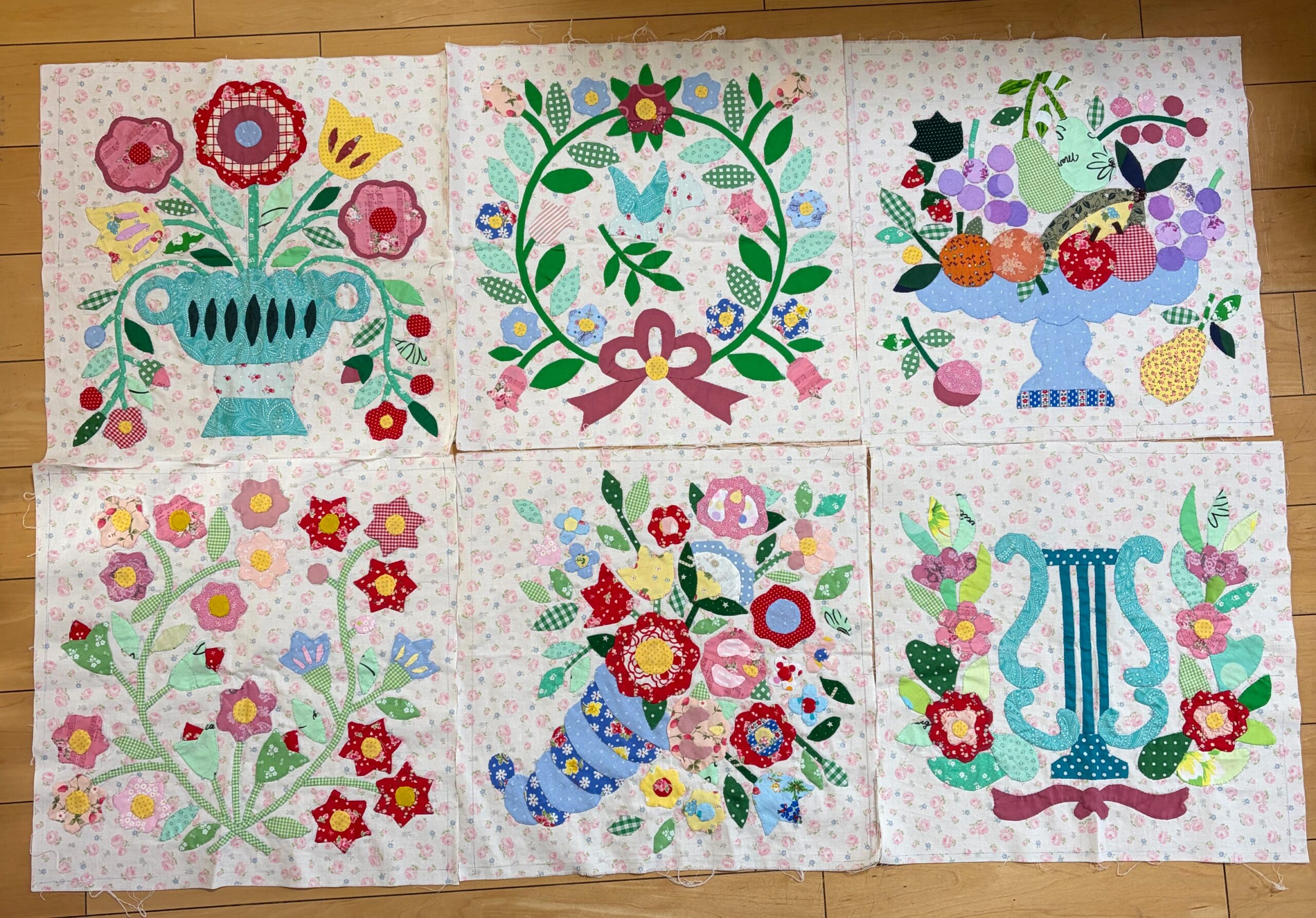 ボルチモアキルト製作中｜名古屋市パッチワークQUILT-AKI